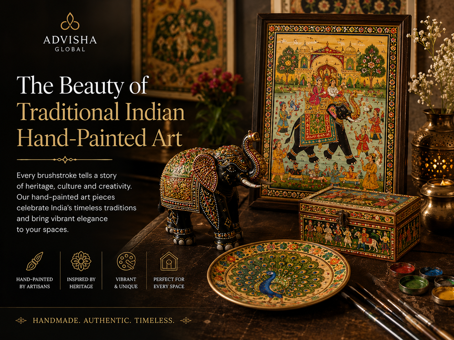 The Beauty of Traditional Indian Hand-Painted Art
