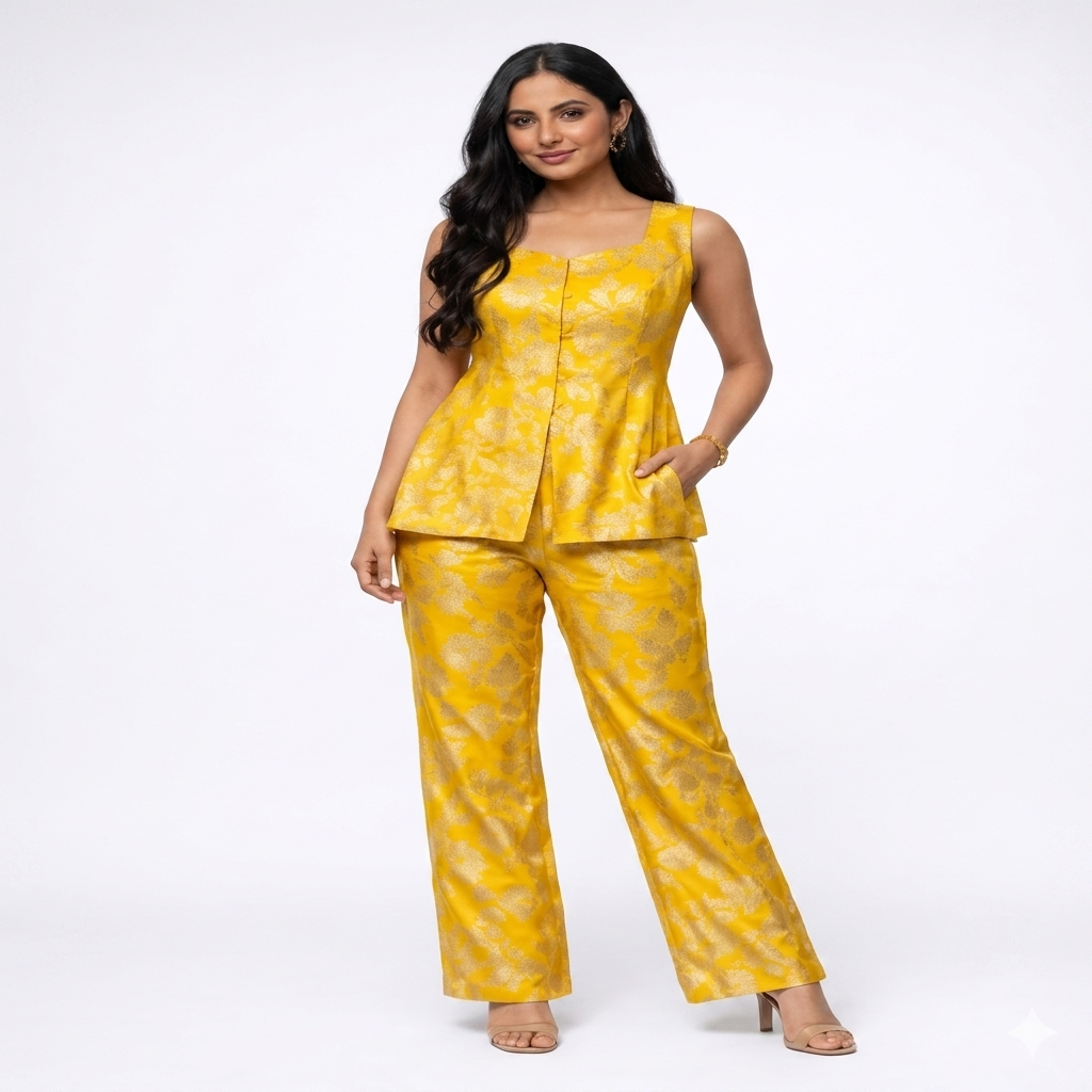 Banarasi Silk Cord Set