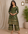 Banarasi Silk Kurta Pant Set