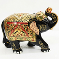 ELEPHANT EMBOSED STONE PAINTED